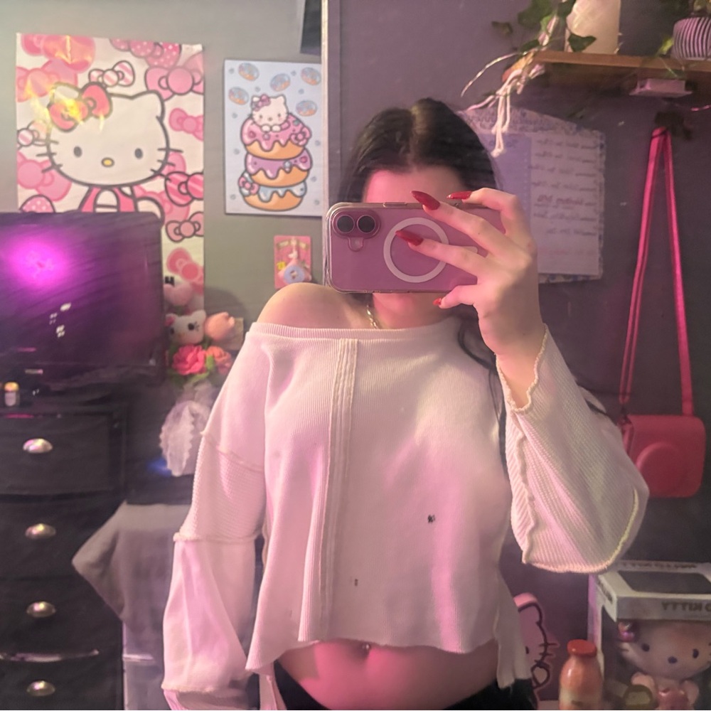 Cropped Sweater Hoodie